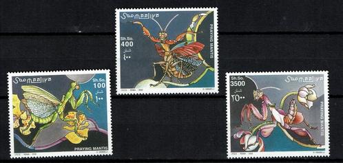 somalie 2002 pf serie bidsprinkhanen insecten insects, Postzegels en Munten, Postzegels | Thematische zegels, Postfris, Dier of Natuur