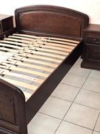 Eiken slaapkamer in nieuwstaat, Ophalen, Zo goed als nieuw, Tweepersoons, Kopie antiek