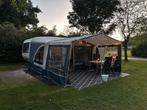 Gerenoveerde caravan met voortent, luifel en extra's, Vast bed, Tabbert, Particulier, Uitbouw voortent