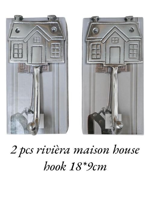 2 pcs rivièra maison house hook 18*9cm, Huis en Inrichting, Woonaccessoires | Kapstokken, Ophalen of Verzenden