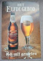 Elfde gebod bier reclame bord, Ophalen of Verzenden, Gebruikt, Reclamebord, Plaat of Schild, Overige merken