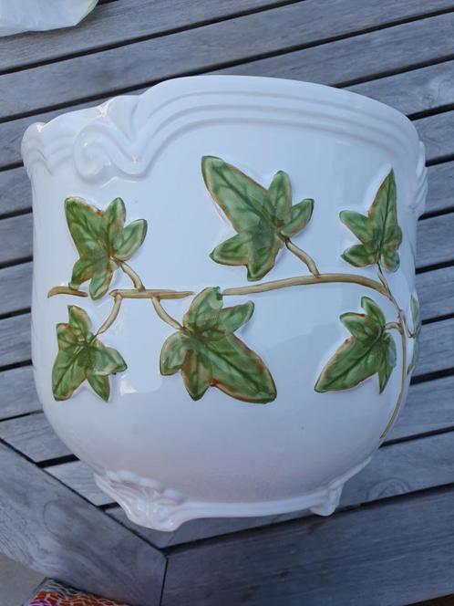 Grote bloempot in keramiek 24x29 cm, Tuin en Terras, Bloempotten, Zo goed als nieuw, Aardewerk, Binnen, Minder dan 40 cm, 25 tot 40 cm
