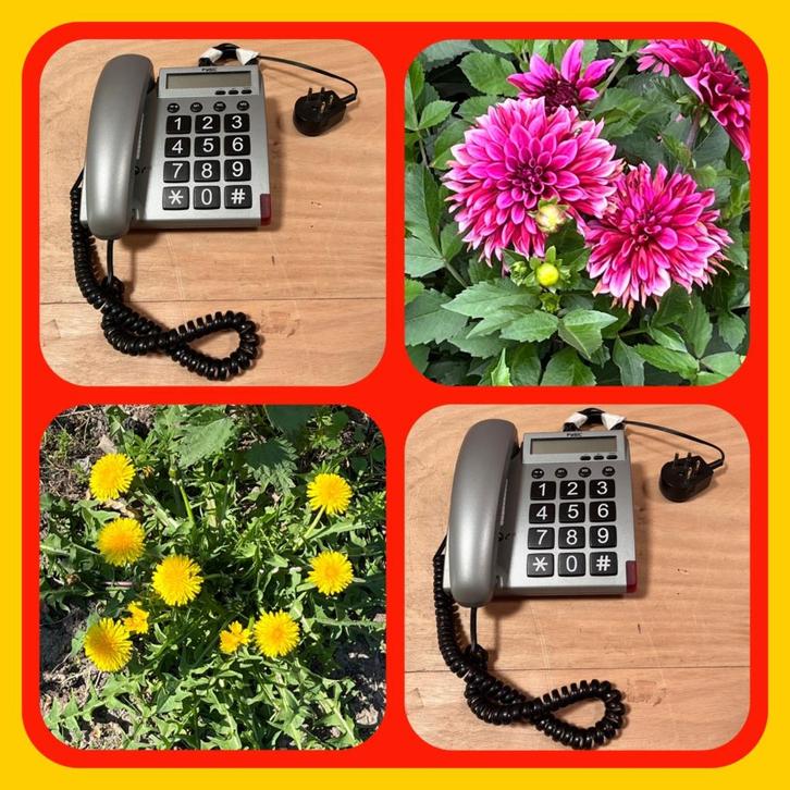 081 Senioren Telefoon Profoon Grote Cijfers en Knoppen, Telecommunicatie, Vaste telefoons | Niet Draadloos, Zo goed als nieuw