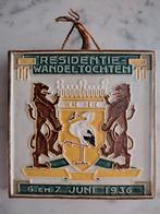 Antieke Cloisonné Westraven Tegel Residentie wandeltochten, Antiek en Kunst, Ophalen of Verzenden