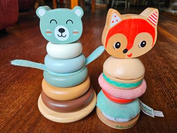 Babyspeelgoed - Houten Stapeltorens beschikbaar voor biedingen