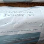 Felman Premium Jersey matrashoes Hoeslaken - Nieuw 200 x 220, Eenpersoons, Nieuw, Ophalen of Verzenden, Wit