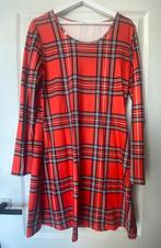 Jurk met ruit (maat XL, €4,00), Ophalen, Maat 46/48 (XL) of groter, Rood, Merkloos
