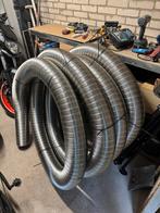 Rvs dubbelwandige kachelpijp flexibel 130mm 135mm, Ophalen, Zo goed als nieuw, Hout, Houtkachel