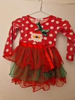 Kerst jurkje maat 110. Rood met witte stippen en kerstman en, Ophalen of Verzenden, Zo goed als nieuw, Meisje, Jurk of Rok