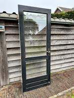 Achterdeur 83x211,5cm hout met glas, Ophalen, Gebruikt, 80 tot 100 cm, Buitendeur