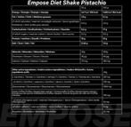 6x Empose Nutrition Diet Shake - Pistache - 600 gram, Ophalen, Nieuw, Poeder of Drank