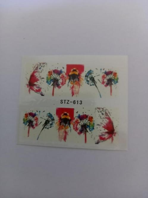 Velletje nagel water decals stickers STZ-613 vlinder bloem, Sieraden, Tassen en Uiterlijk, Uiterlijk | Cosmetica en Make-up, Nieuw