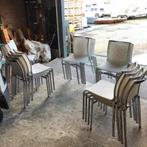 21 IZGS Alias bigframe 440 netweave stoel chroom wit, Huis en Inrichting, Stoelen, Ophalen, Wit, Zo goed als nieuw, Nvt