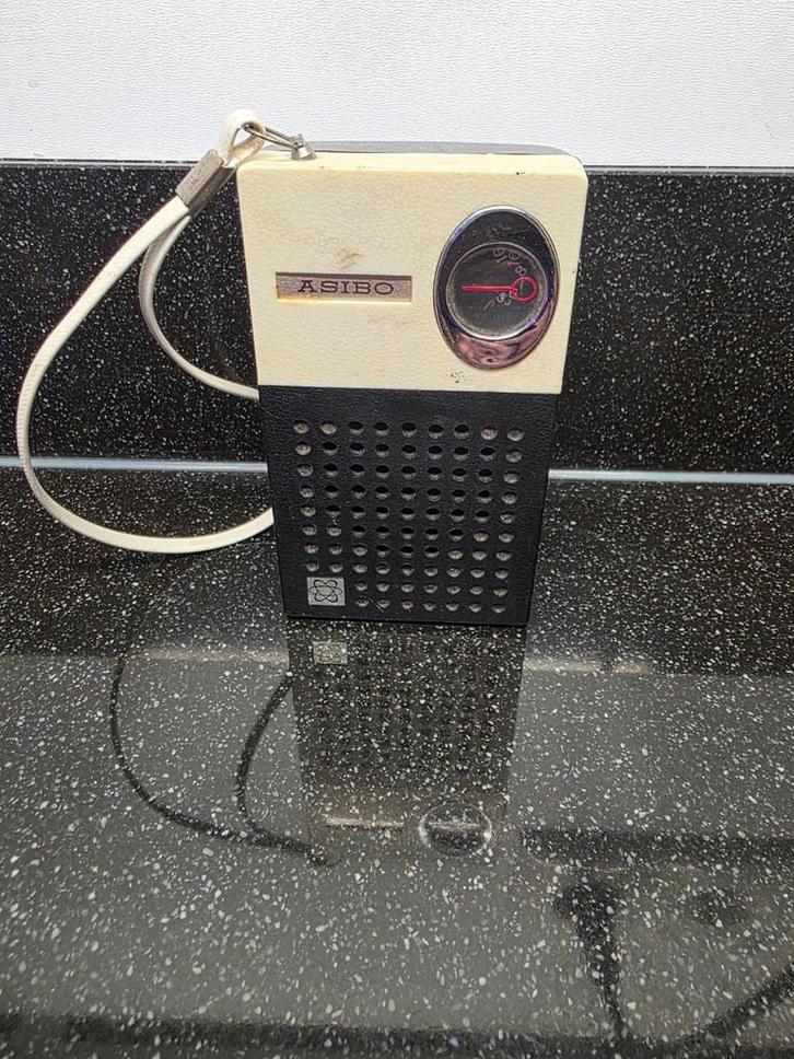 Vintage ASIBO Draagbare Radio, Audio, Tv en Foto, Radio's, Ophalen of Verzenden