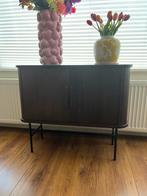 Mooie kleine dressoir kast,ZGAN,walnootkleur,76x90x36cm, Huis en Inrichting, Kasten | Dressoirs, Ophalen, Zo goed als nieuw, 25 tot 50 cm