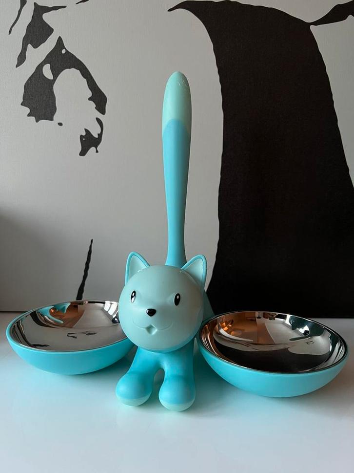 Alessi Trigrito kattenvoerbak, Dieren en Toebehoren, Kattenvoerbakken en Drinkbakken, Gebruikt, Ophalen of Verzenden