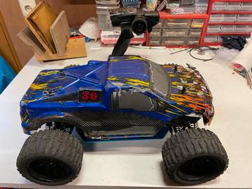 Himoto EMXT-1 1/10 truck, brushless + 2 LiPo's & Lader beschikbaar voor biedingen