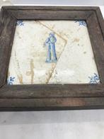 antiek tegel haring vis verkoopster, Ophalen of Verzenden