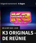K3 kaart reünie 12/10 15 uur, Tickets en Kaartjes, Eén persoon
