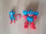 Captain america actie figuur/ transformer, Kinderen en Baby's, Speelgoed | Actiefiguren, Ophalen of Verzenden, Zo goed als nieuw