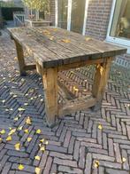 Oude eikenhouten tafel - 160x80 cm, Ophalen of Verzenden, Gebruikt, Rechthoekig
