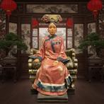 Chinees beeldje van zittende chinese dame, Ophalen of Verzenden