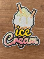 Ice Cream strijkpatch 20x25cm! Nieuw!, Ophalen of Verzenden, Nieuw, Overige applicaties
