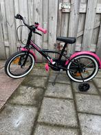 B'Twin Kinderfiets 16 inch - Zo goed als nieuw!, Ophalen, Zo goed als nieuw, Btwin meisjesfiets, Zijwieltjes