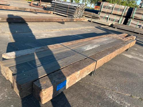 5 hardhouten palen 15x15 cm 3,4 meter lang, Tuin en Terras, Palen, Balken en Planken, Palen, 250 cm of meer, Ophalen