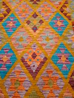 Handgeweven oosterse wollen kelim 117x86, Info@SlatsAntiek.nl, Crème, 100 tot 150 cm, Vof Slats Antiek