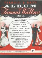 Francis & Day's Album Famous Waltzes no. 2, Muziek en Instrumenten, Gebruikt, Piano, Ophalen of Verzenden, Artiest of Componist