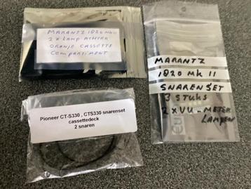 Nieuwe ongebruikte Cassette snarenset & Marantz lampjes  beschikbaar voor biedingen
