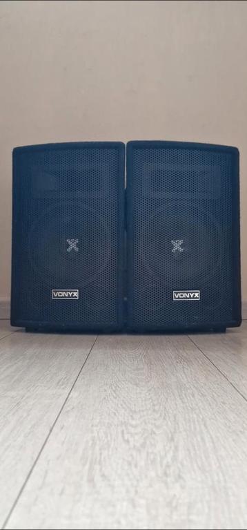  PA-speaker set – 2 Vonyx SL8 + 2 Vonyx statief beschikbaar voor biedingen