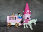 Koets met paard, prins en prinses, kasteeltoren, Ophalen, Gebruikt, Duplo