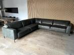 Prachtige lederen hoekbank 316 x 316 cm !!, Ophalen, Gebruikt, Retro leder, Hoekbank