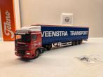 DAF 95.380 XF, schuifzeiloplegger, Veenstra Heeg, Tekno, Hobby en Vrije tijd, Modelauto's | 1:50, Ophalen of Verzenden, Zo goed als nieuw