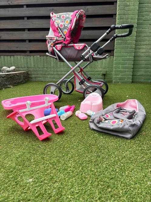 Speelgoed babywagen met vele accessoires, Kinderen en Baby's, Speelgoed | Poppen, Zo goed als nieuw, Overige typen, Ophalen of Verzenden