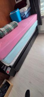 IKEA Uitschuifbaar Bed, Ophalen, 90 cm, Eenpersoons, Zwart