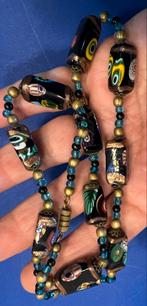 Antieke Murano Ercole Muretti vierkante millefiori ketting, Sieraden, Tassen en Uiterlijk, Antieke sieraden, Ophalen of Verzenden