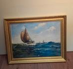 Zeilboten op zee gesigneerd, Antiek en Kunst, Kunst | Schilderijen | Klassiek, Ophalen