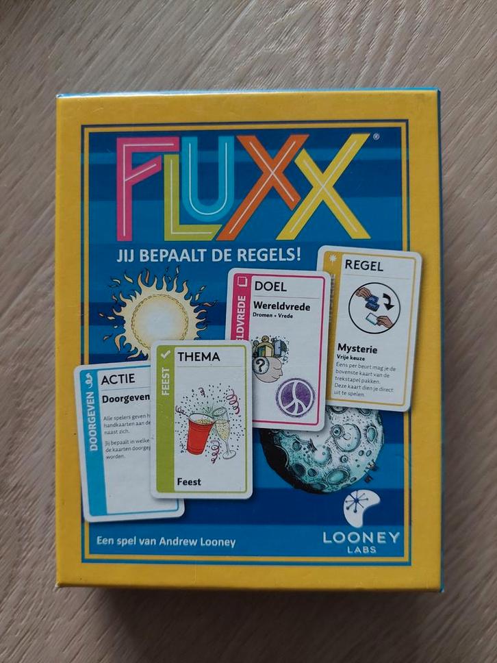 Fluxx kaartspel, Hobby en Vrije tijd, Gezelschapsspellen | Bordspellen, Nieuw, Een of twee spelers, Drie of vier spelers, Vijf spelers of meer