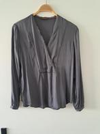Repeat grijze stretch zijden blouse tuniek mt 36 nieuwstaat, Kleding | Dames, Blouses en Tunieken, Repeat, Ophalen of Verzenden