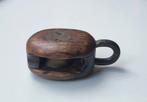 Oude kleine houten katrol, Antiek en Kunst, Antiek | Gereedschap en Instrumenten, Ophalen of Verzenden