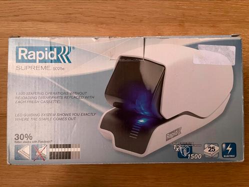 Elektrische nietmachine Rapid Supreme 5025e, Diversen, Bureau-accessoires, Zo goed als nieuw, Ophalen of Verzenden