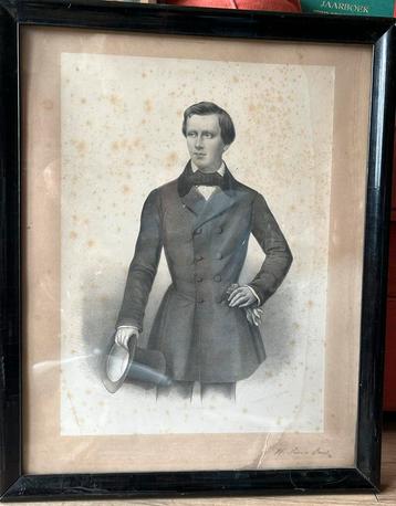 Gesigneerde gravure Prins van Oranje beschikbaar voor biedingen