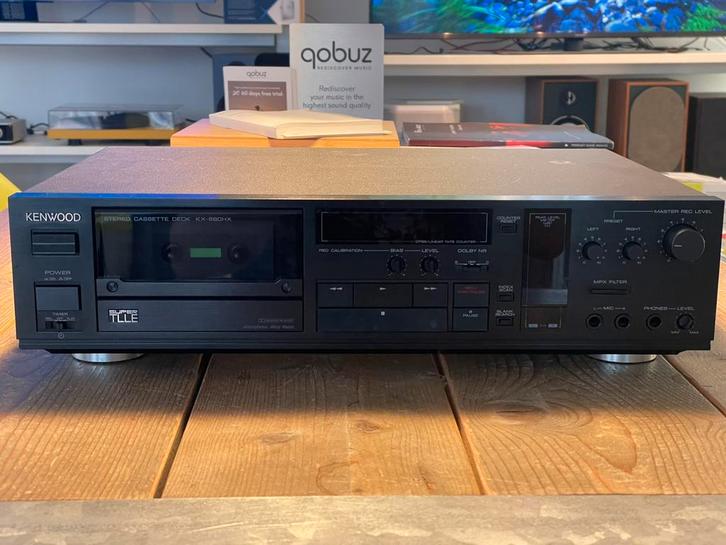 Kenwood KX-880-HX, Audio, Tv en Foto, Cassettedecks, Enkel, Kenwood, Tiptoetsen, Tape counter, Ophalen of Verzenden