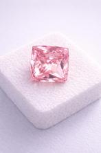 Diamant (Lab) Fancy Vivid Pink – 1.03 ct, Sieraden, Tassen en Uiterlijk, Edelstenen, Ophalen of Verzenden, Nieuw