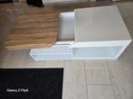 Mooie tafel met la en boven op opbergruimte, Huis en Inrichting, Ophalen, Strak, Gebruikt, 50 tot 100 cm