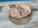 SALE! Platte pet - Flat cap beige maat 56, Ophalen of Verzenden, Nieuw, 57 cm (M, 7⅛ inch) of minder, Pet