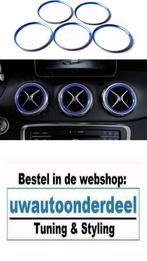 Mercedes CLA GLA AMG Look Luchtrooster Ringen Blauw, Verzenden